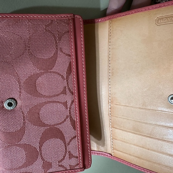 Coach Pink Signature Wallet - Picture 2 of 6